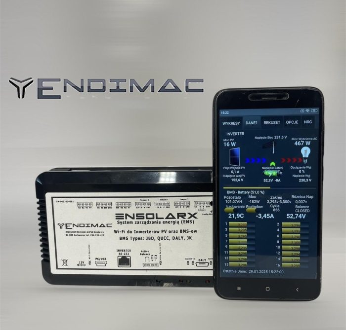 ENSolarX ver.7X -- EMS System, Moduł Wi-Fi, System Kontroli PV oraz energii elektrycznej. - obrazek 2